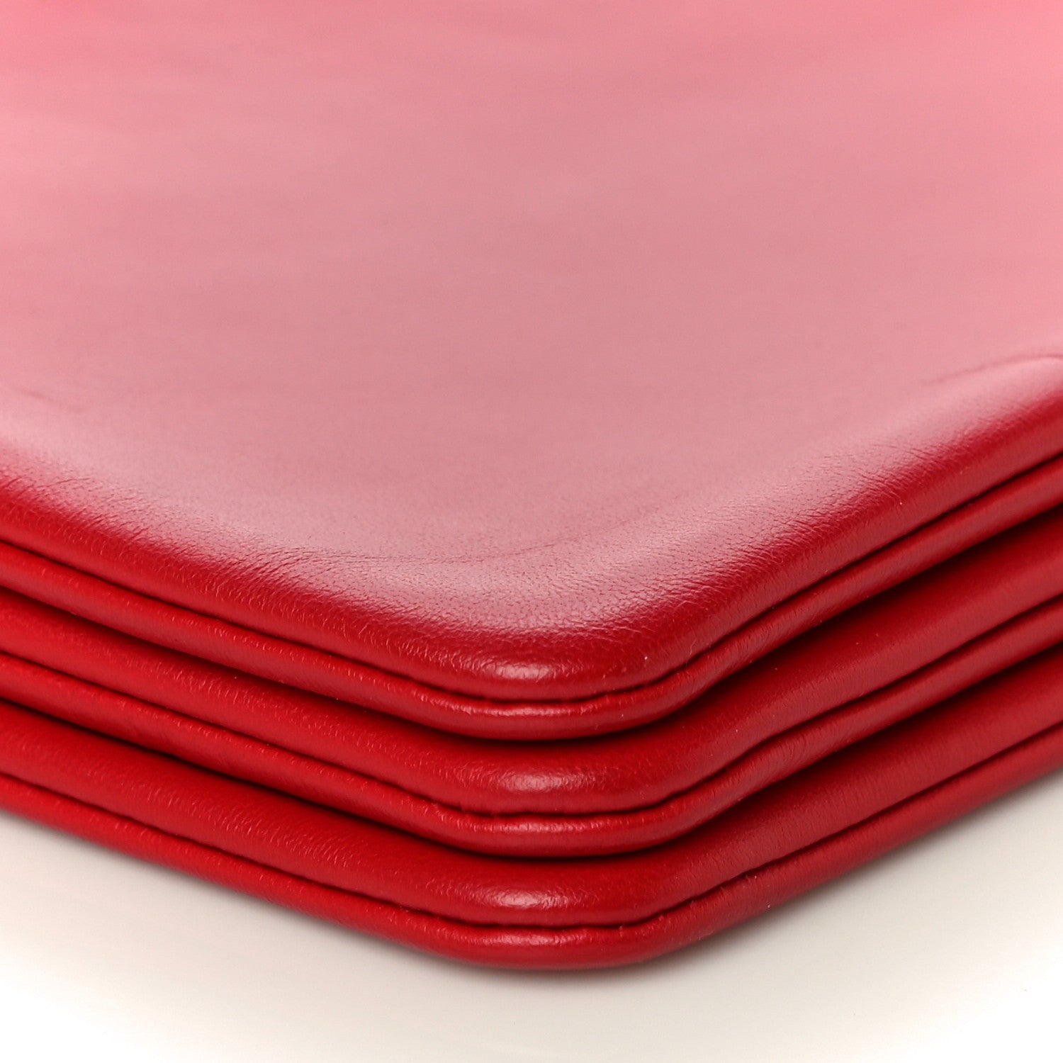 Celine Lambskin Large Trio Crossbody Bag Red 5 of 11