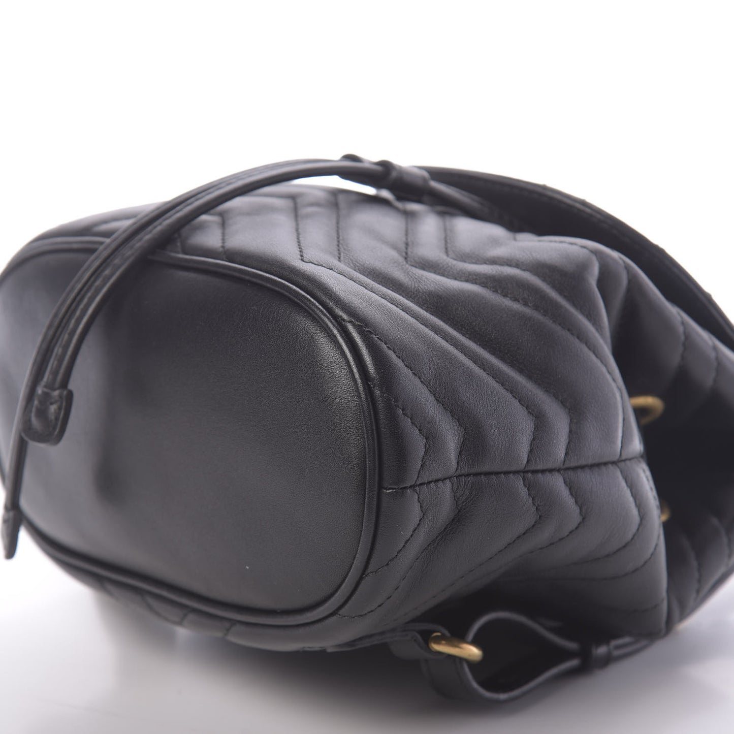 Calfskin Matelasse GG Marmont Flap Backpack Black