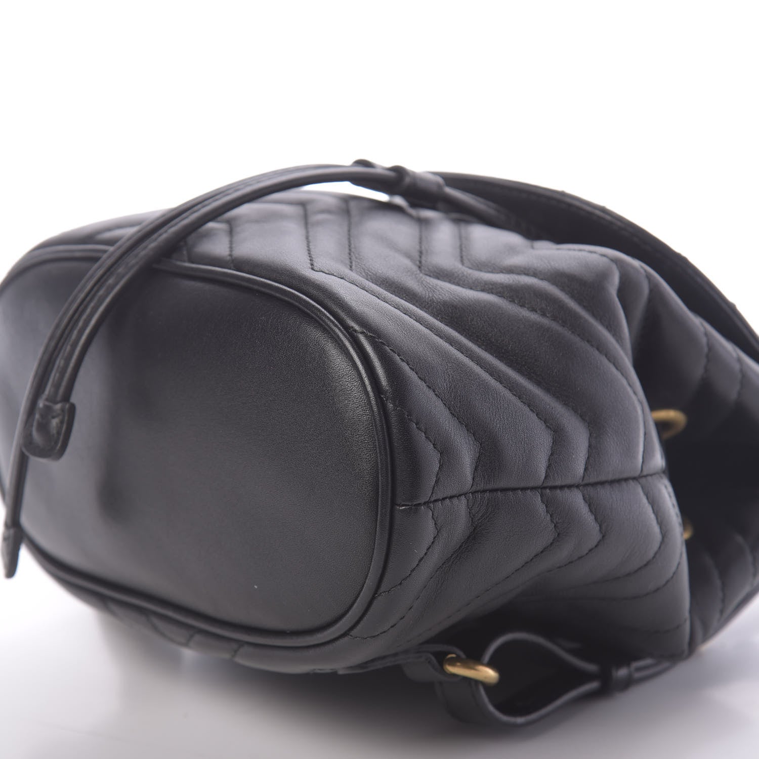 Gucci Calfskin Matelasse GG Marmont Flap Backpack Black 9 of 9