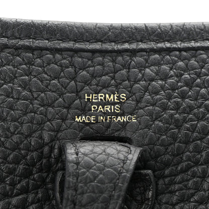 Hermes Taurillon Clemence Evelyne TPM Black 6 of 11