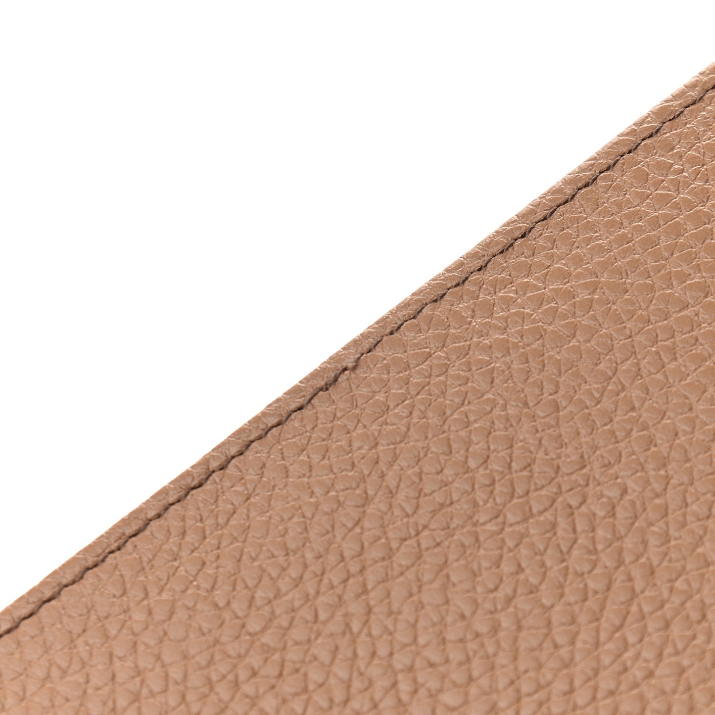 Pebbled Calfskin Soho Wallet on Chain Camelia