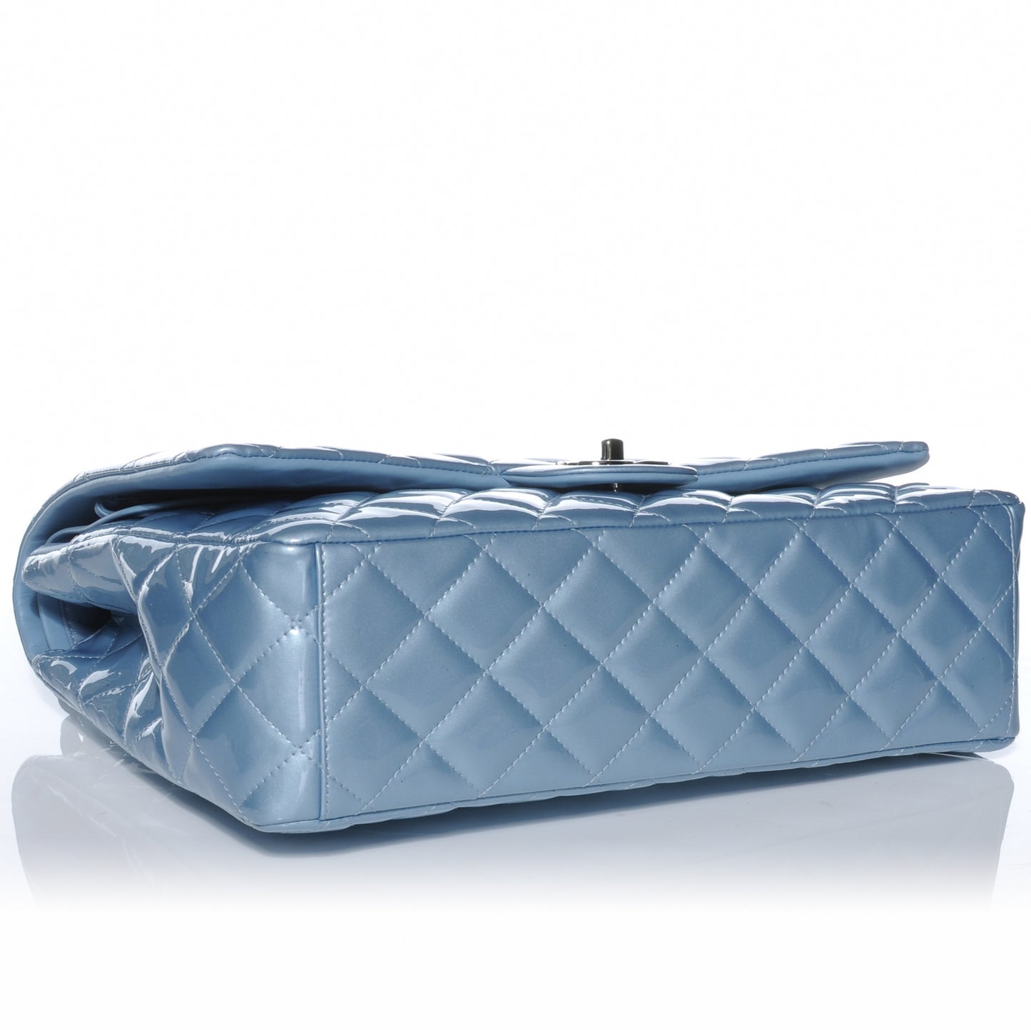 Patent Maxi Double Flap Light Blue