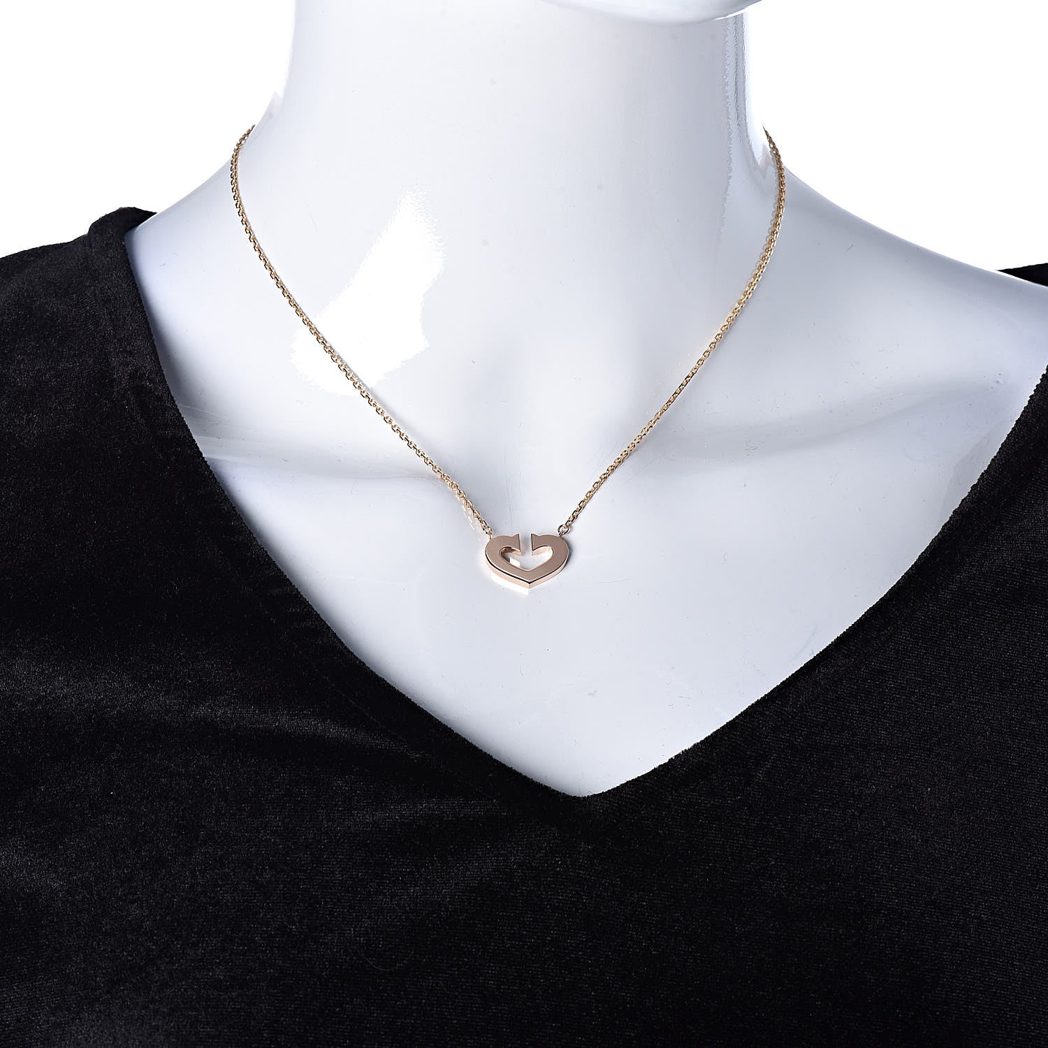 Cartier 18K Pink Gold Medium Hearts and Symbols Necklace 2 of 7