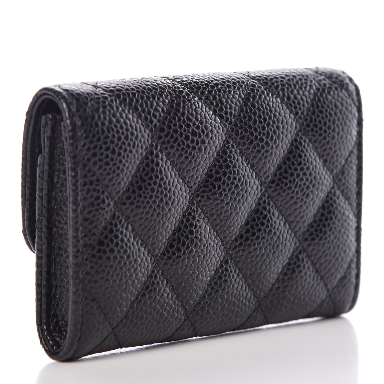 Chanel Caviar Quilted Flap Card Holder Black 3 of 9