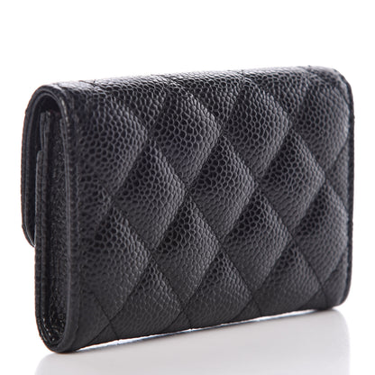 Chanel Caviar Quilted Flap Card Holder Black 3 of 9