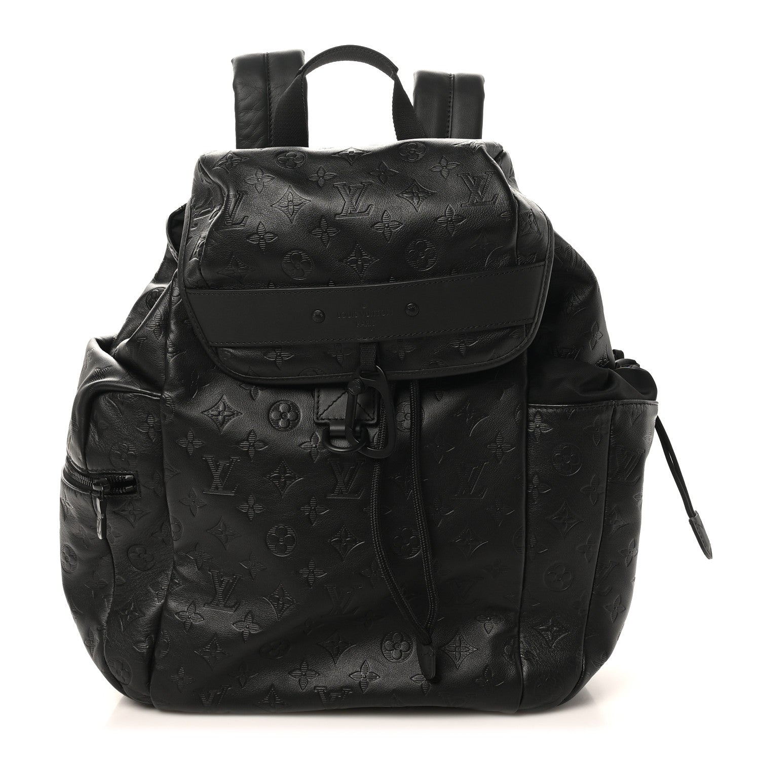 Louis Vuitton Calfskin Monogram Shadow Discovery Backpack Black 1 of 9
