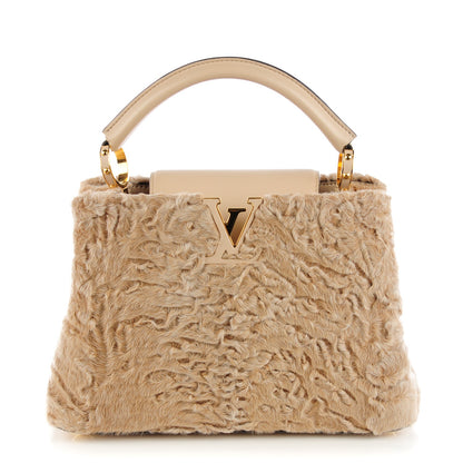 Louis Vuitton Astrakhan Capucines BB Dune 1 of 7