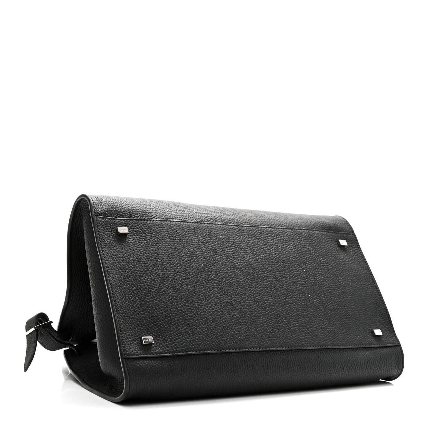 Matte Grained Calfskin Soft Margaux 15 Black