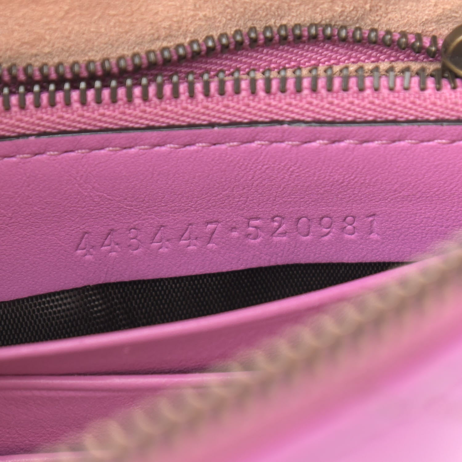 Gucci Calfskin Matelasse Mini GG Marmont Chain Bag Candy Mousse 7 of 15