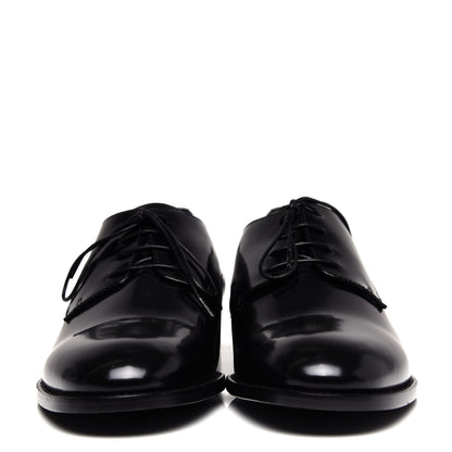 Christian Dior Polished Calfskin Mens Derby Shoe 40 Black 2 of 10