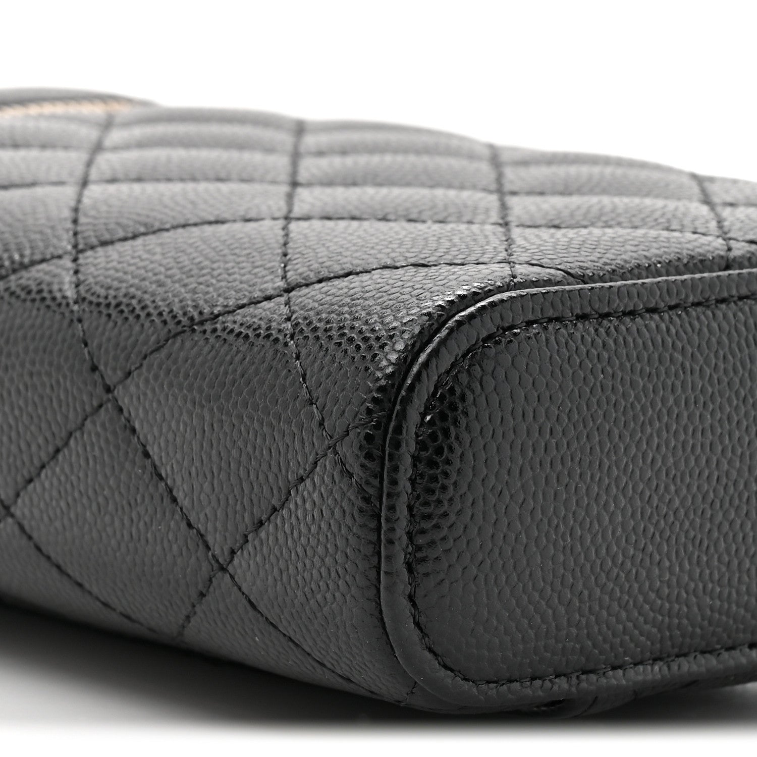 Chanel Caviar Quilted Phone Holder With Chain Black 10 of 11