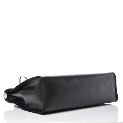 Hermes Toile H Berline Vache Hunter Herbag Zip PM 31 Black Ecru 4 of 12