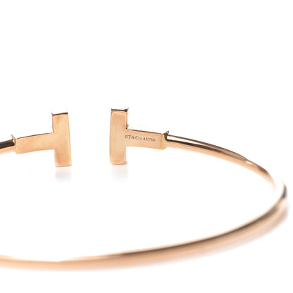 Tiffany 18K Rose Gold T Wire Bracelet 3 of 3