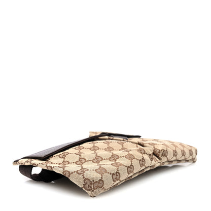 Gucci GG Monogram Double Pocket Belt Bag Dark Brown 4 of 10