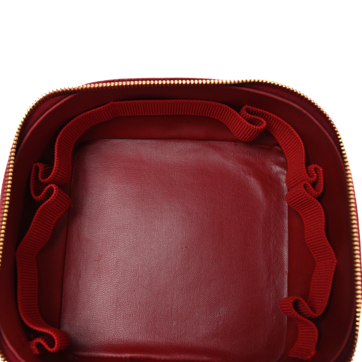 Chanel Caviar Vanity Cosmetic Case Red 5 of 16