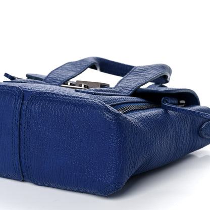 3.1 Phillip Lim Textured Calfskin Mini Pashli Satchel Cobalt 10 of 10