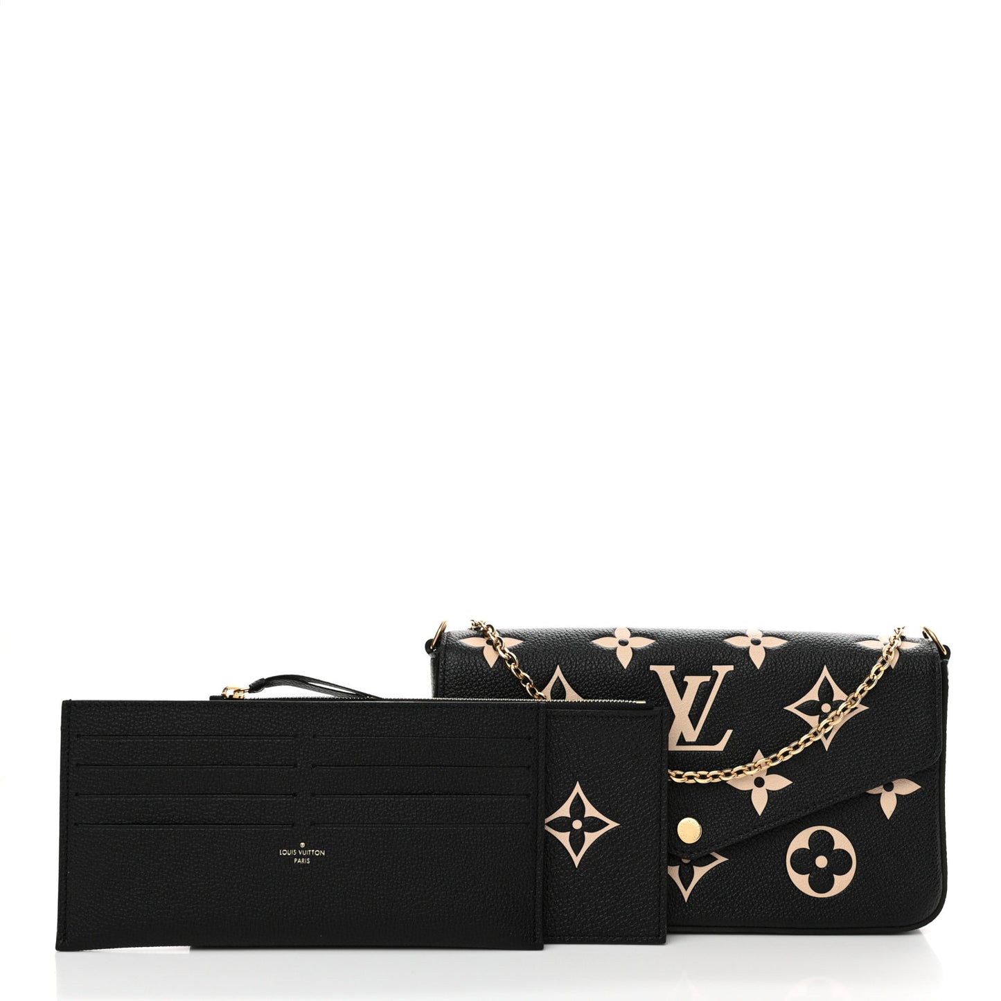 Empreinte Monogram Giant Felicie Pochette Black Beige