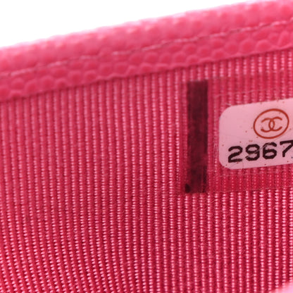Chanel Caviar Quilted Medium Gusset Flap Wallet Pink 8 of 8