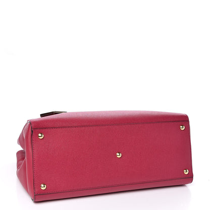 Fendi Vitello Elite Flamingo Regular 2Jours Tote Amarena 4 of 11
