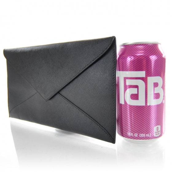 Saffiano Envelope Clutch Nero Black