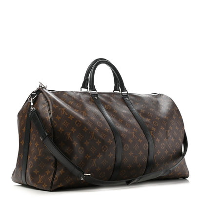 Louis Vuitton Monogram Macassar Keepall Bandouliere 55 3 of 13