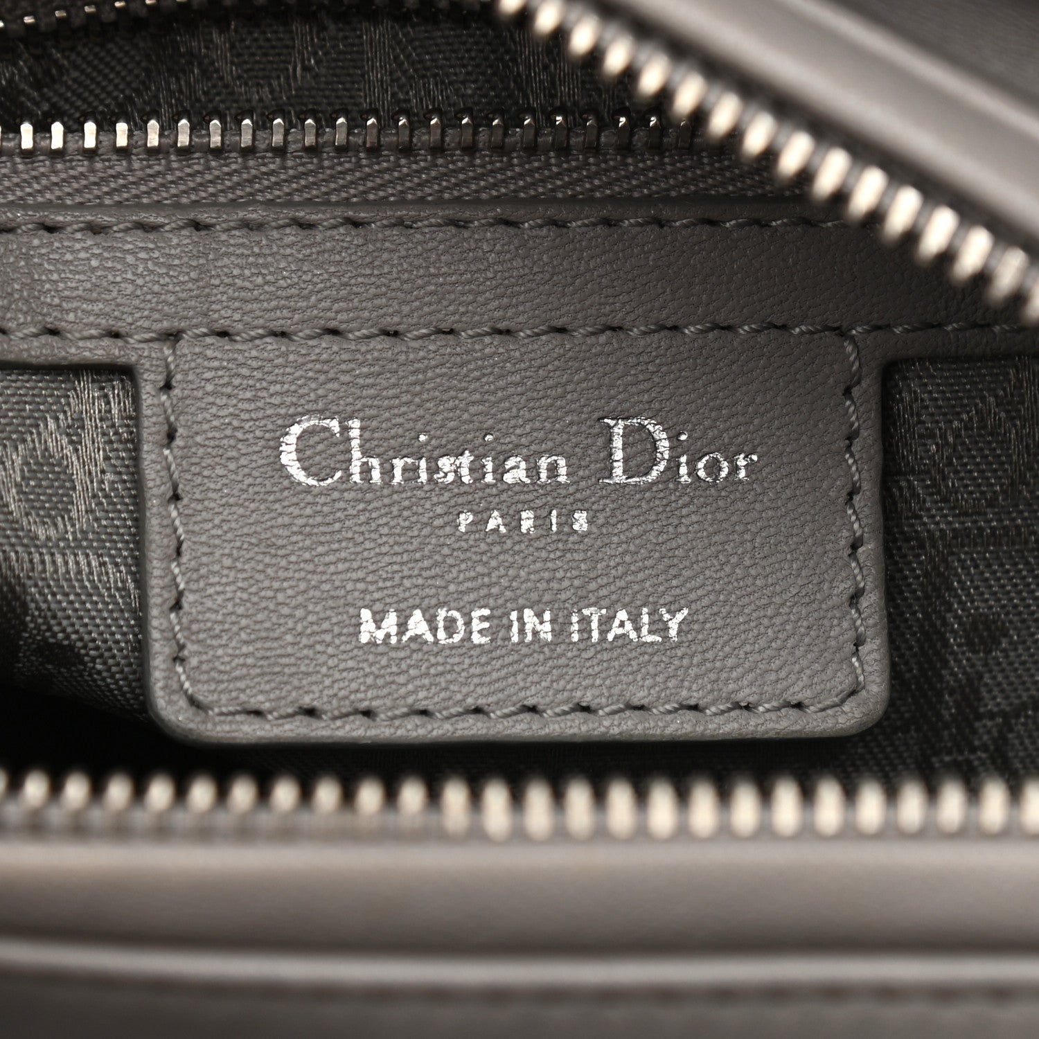 Christian Dior Lambskin Cannage Medium Lady Dior Grey 9 of 15