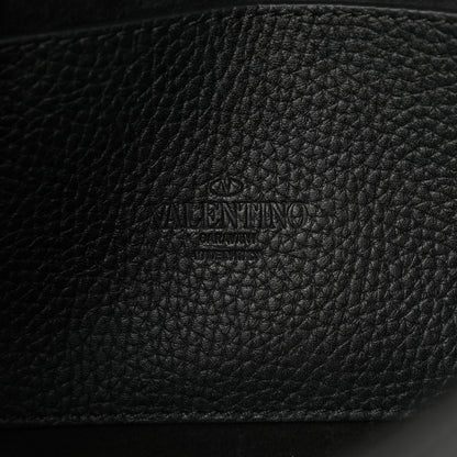 Valentino Garavani Pebbled Calfskin Medium Rockstud Flip Lock Crossbody Bag Black 6 of 11
