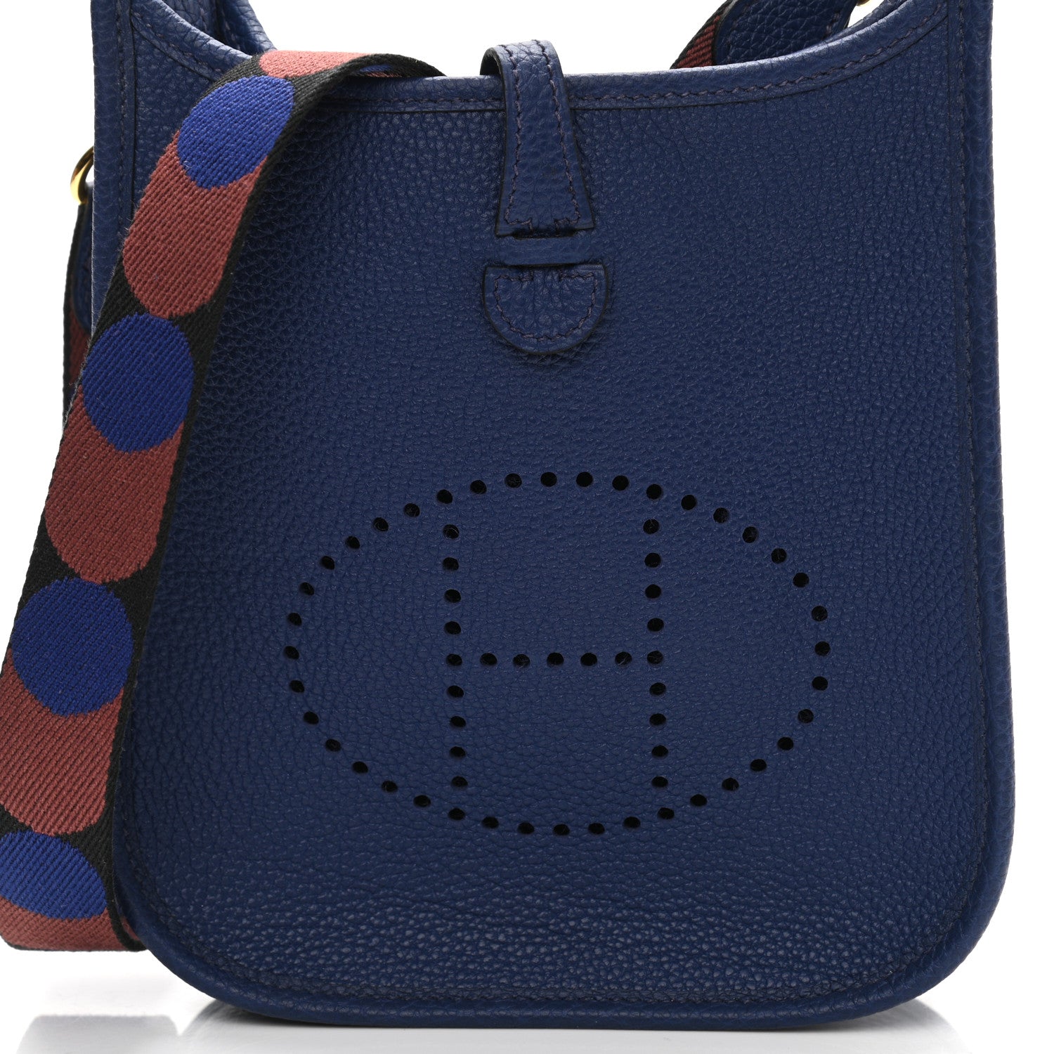 Hermes Taurillon Clemence Flipperball Sangle Evelyne TPM Bleu Saphir Black Bleu Saphir 8 of 11