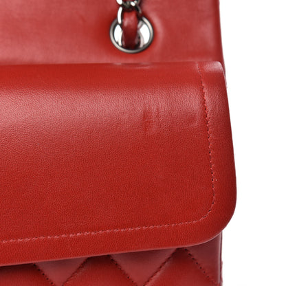 Chanel Lambskin Quilted Medium Double Flap Red 16 of 19