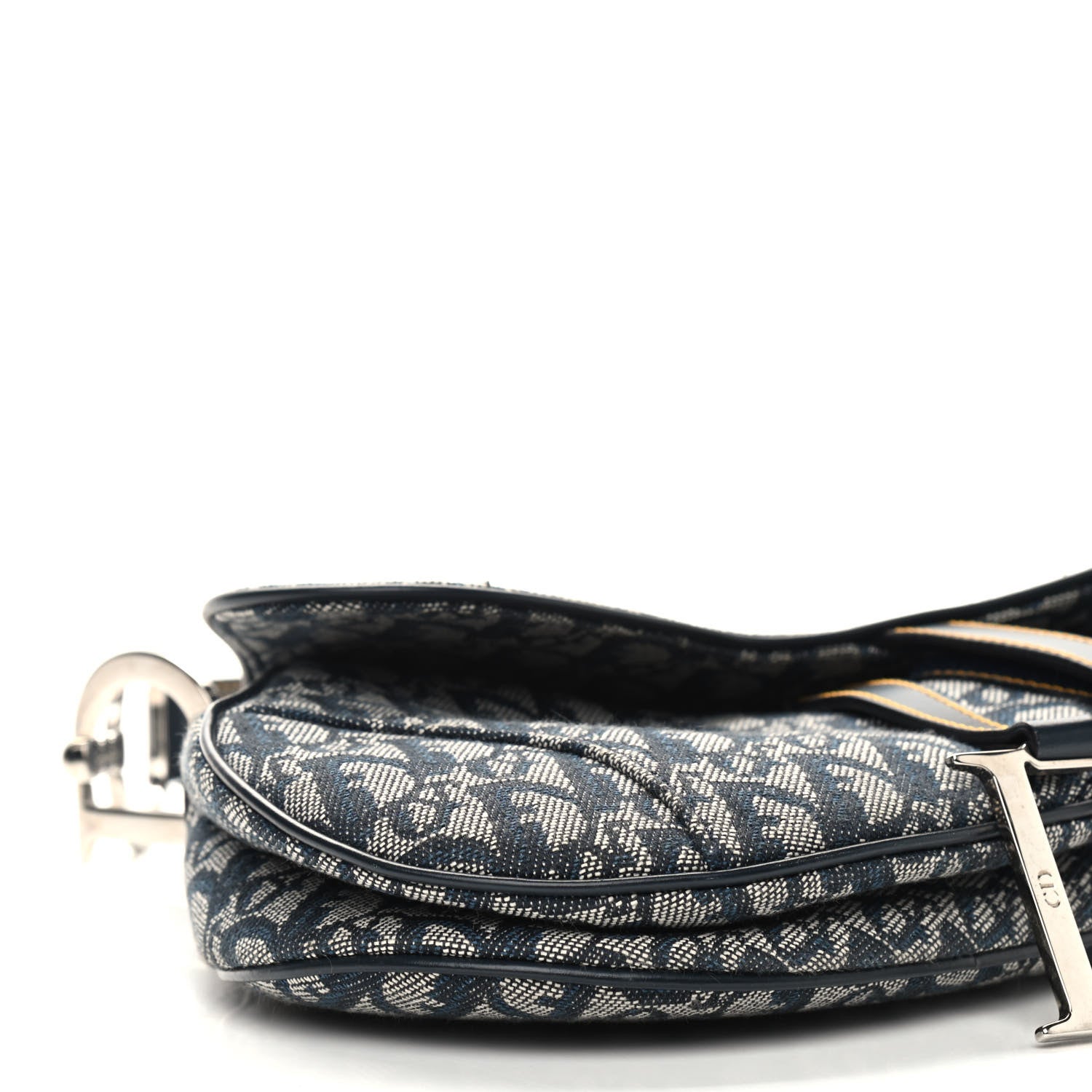 Christian Dior Monogram Saddle Bag Blue 8 of 9