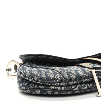 Christian Dior Monogram Saddle Bag Blue 8 of 9