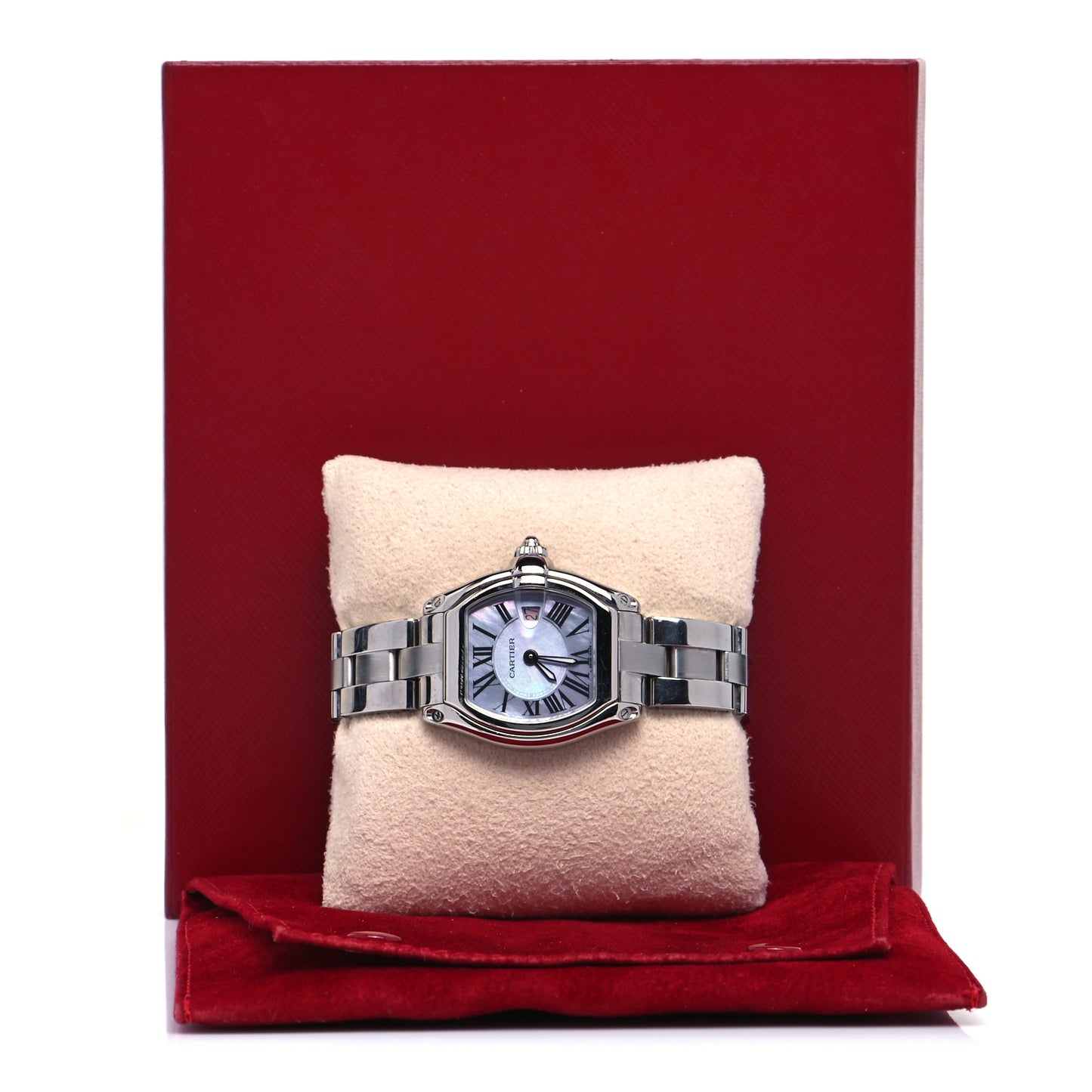 Stainless Steel Purple Mother of Pearl 31mm Roadster Quartz Watch