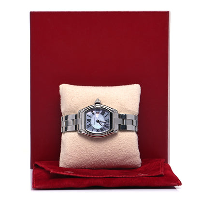 Cartier Stainless Steel Purple Mother of Pearl 31mm Roadster Quartz Watch 5 of 5