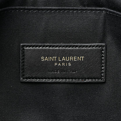 Saint Laurent Calfskin Matelasse Monogram Cassandre Tablet Pouch Sea Salt 6 of 12