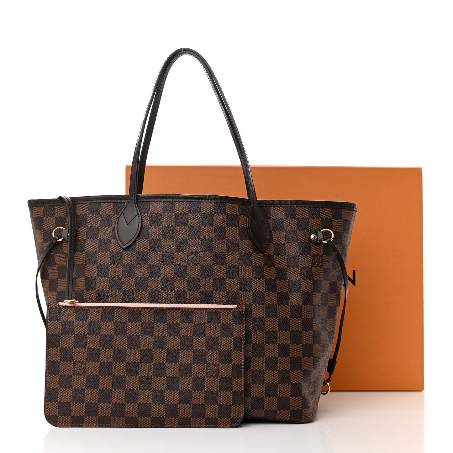 Damier Ebene Neo Neverfull MM Rose Ballerine