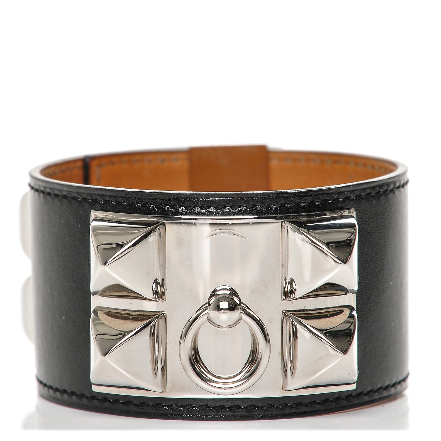 Box Calfskin Collier de Chien CDC Bracelet L Black