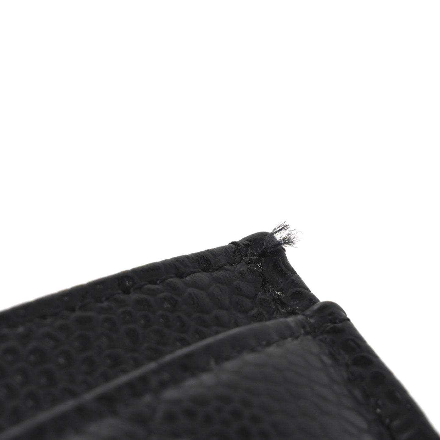 Caviar Quilted Card Holder Black