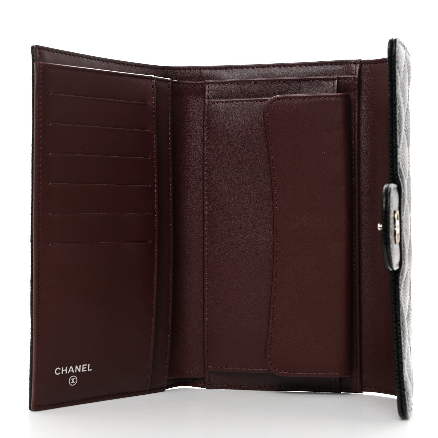 Chanel Caviar Quilted Large Flap Wallet Black 5 of 9