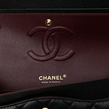Chanel Caviar Quilted Medium Double Flap Black 6 of 11