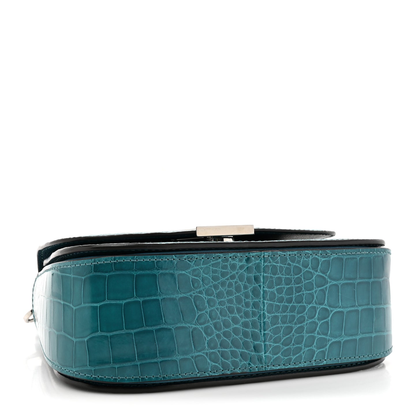 Shiny Alligator Vivienne NM Turquoise