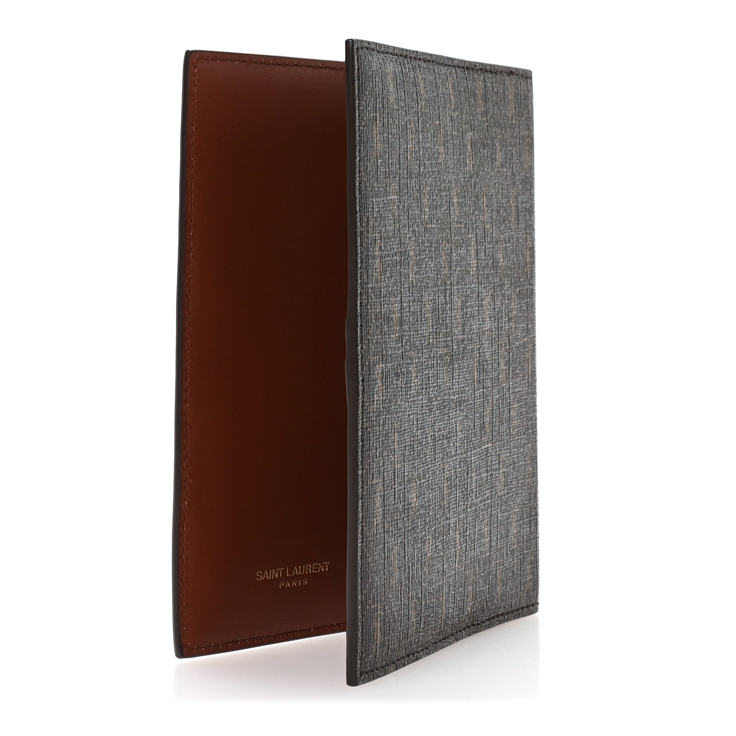 サンローラン スケジュール帳 Saint Laurent Classic Toile Monogram A6 Agenda Sleeve Brown