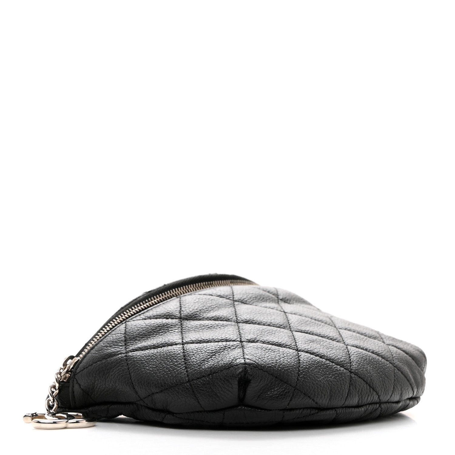 Chanel Grained Calfskin Quilted Waist Belt Bag Black 4 of 12