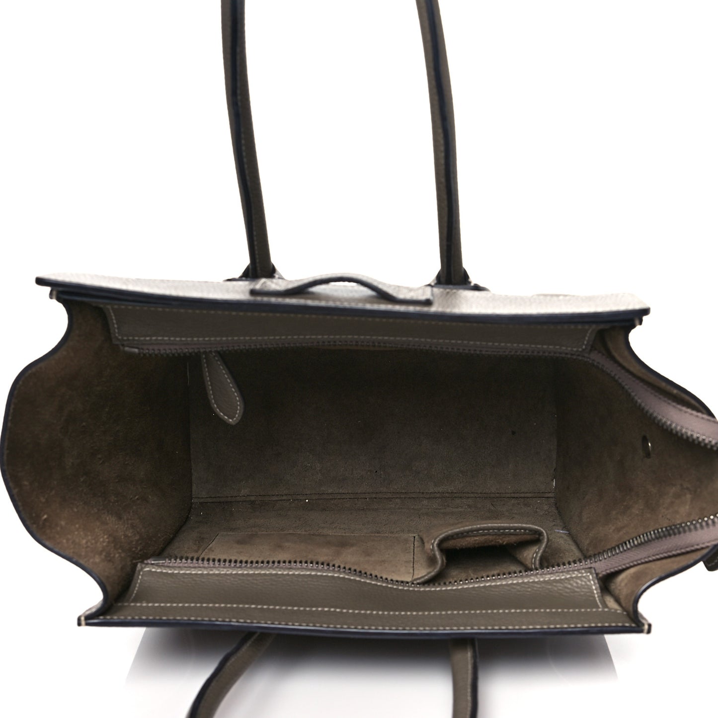 Drummed Calfskin Micro Luggage Souris