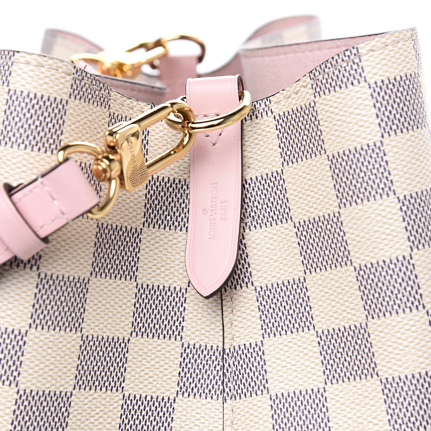 Louis Vuitton Damier Azur Neonoe MM Eau De Rose 7 of 9