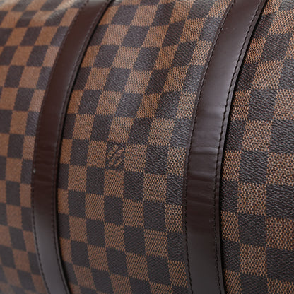 Louis Vuitton Damier Ebene Keepall Bandouliere 55 9 of 11
