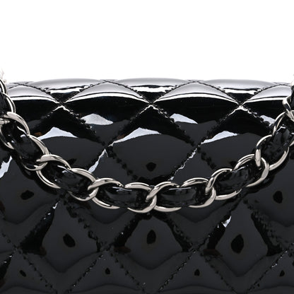 Chanel Patent Calfskin Quilted Mini Rectangular Flap Black 8 of 10