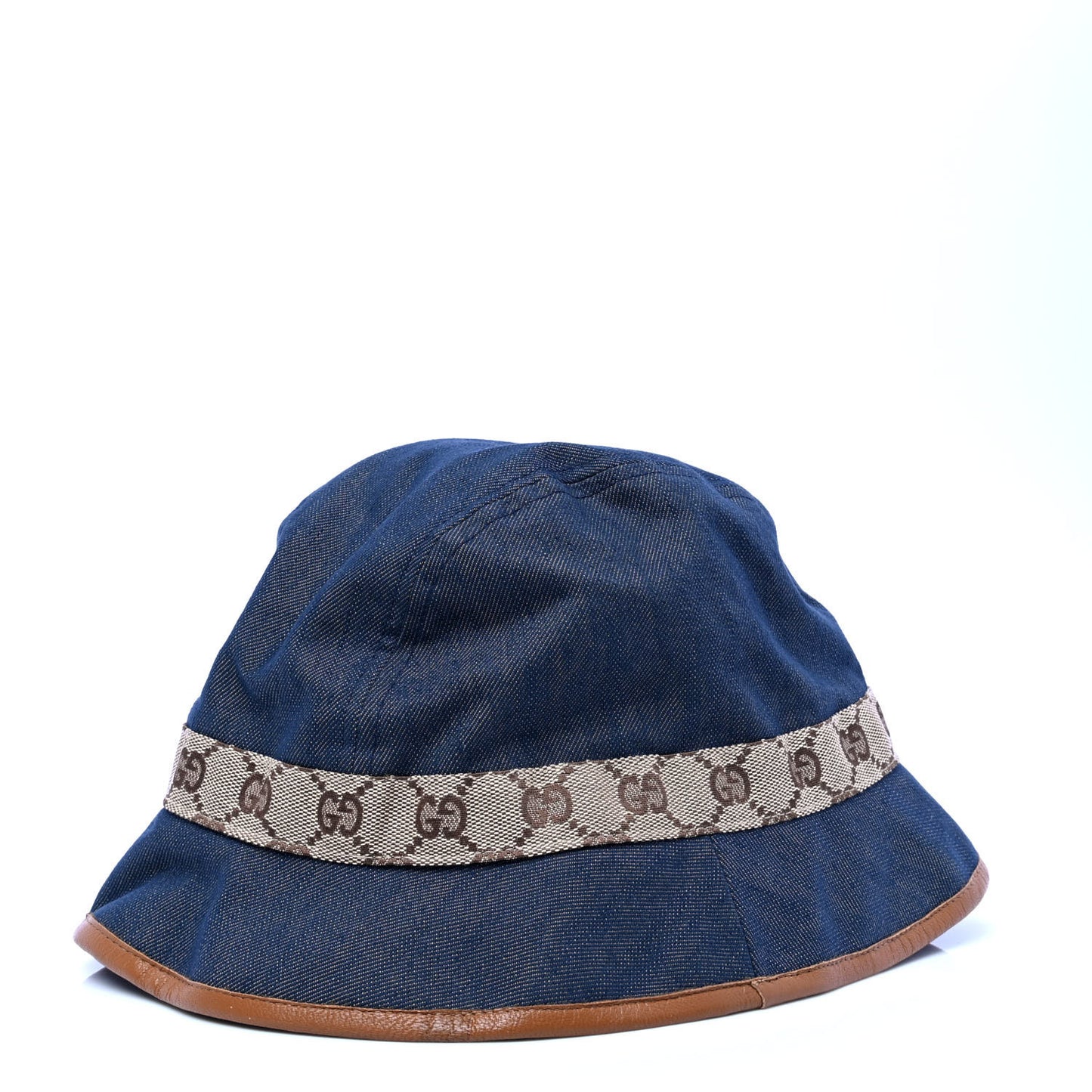 Denim Monogram Bucket Hat L Blue