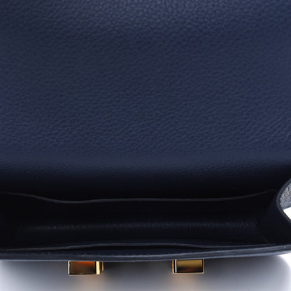Hermes Evercolor Constance Slim Wallet Bleu Nuit 5 of 6