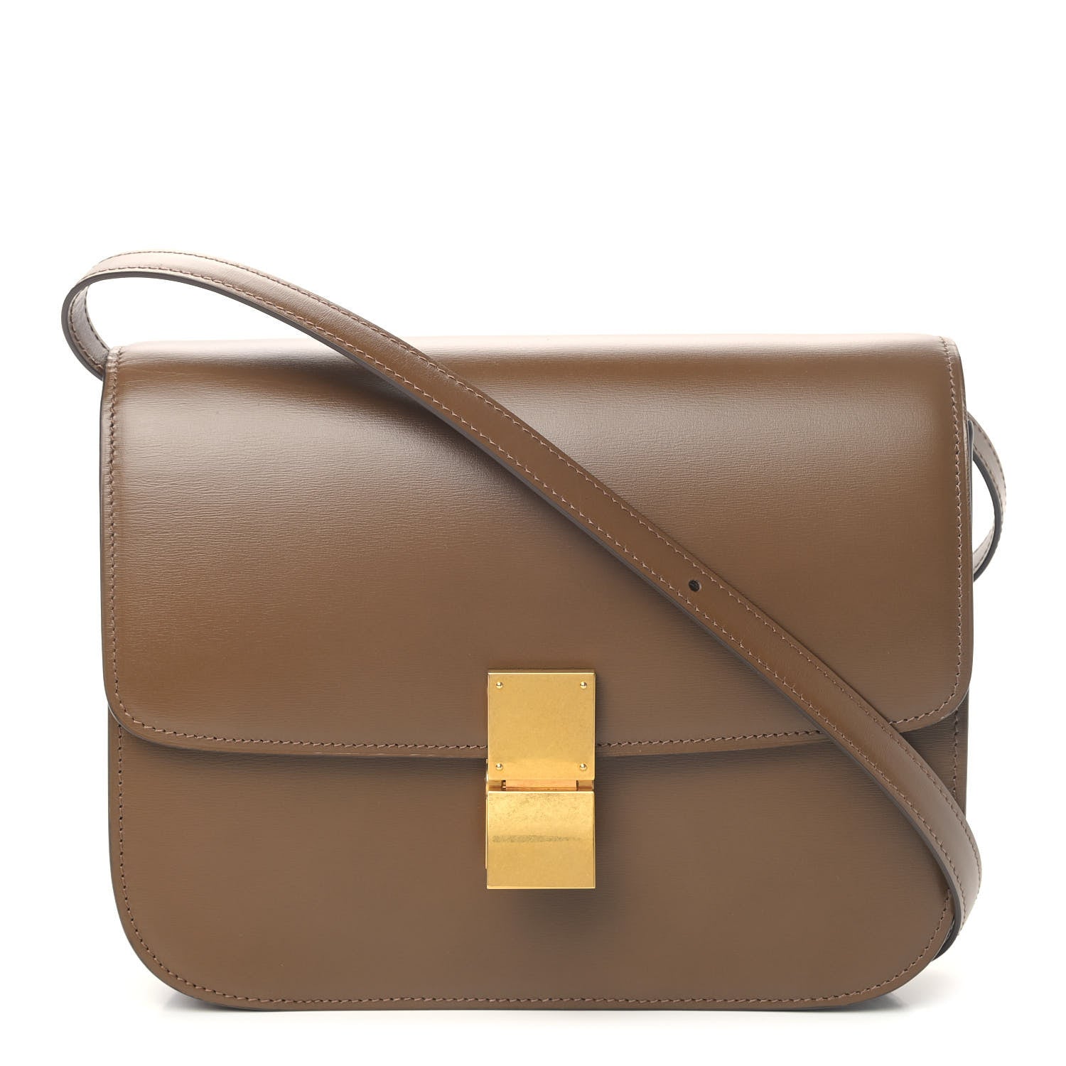 Celine Box Calfskin Medium Classic Box Flap Bag Camel 1 of 4