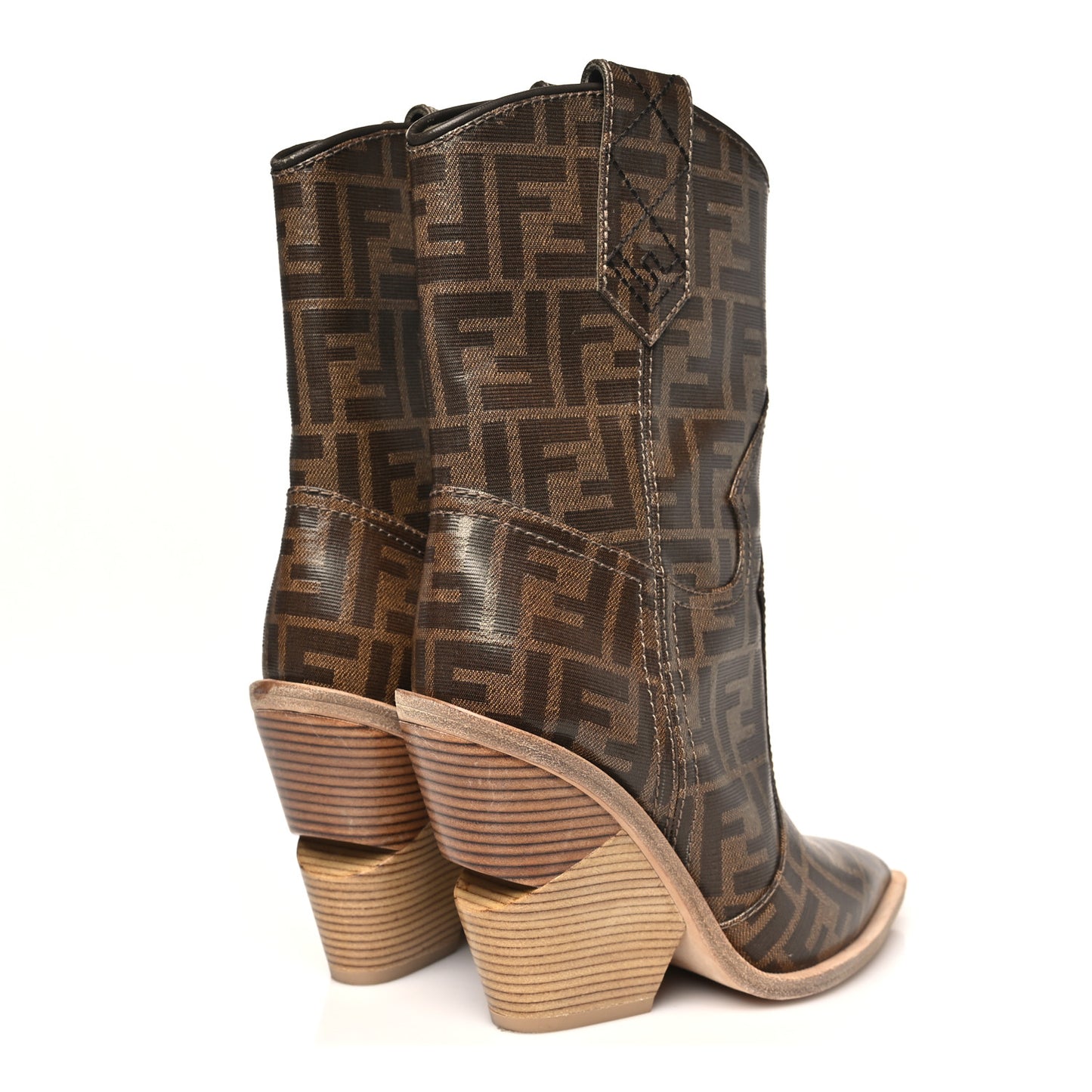 Glazed Fabric FF 1974 Cutwalk Ankle Boots 36 Mogano Panna